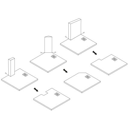 Dušo padėklas Bazalt Grey 90x90 7 Dušo padėklas Bazalt Grey 90x90 7