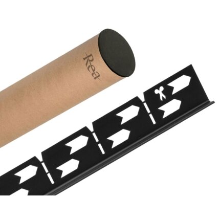 Dušo padėklo nuolydis 120cm juodas 6