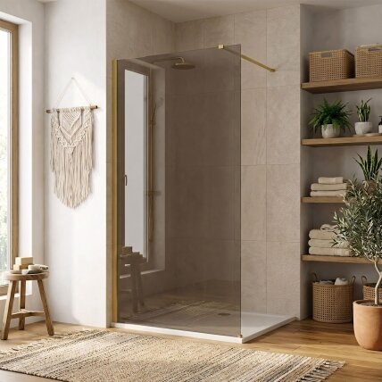Dušo siena Flexi Brown / Brush Gold 80 2 Dušo siena Flexi Brown / Brush Gold 80 2
