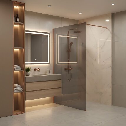 Dušo siena Flexi Grey / Brush Copper 80 3 Dušo siena Flexi Grey / Brush Copper 80 3