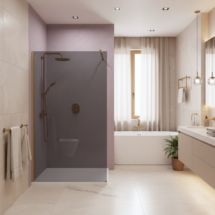 Dušo siena Flexi Grey / Brush Gold 80 5