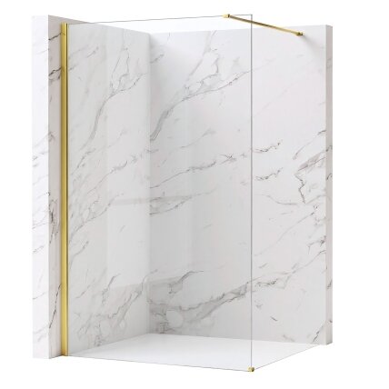 Dušo siena Flexi Transparent / Gold 110 Dušo siena Flexi Transparent / Gold 110