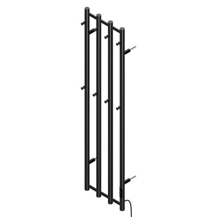 ELEKTRINIS VONIOS RADIATORIUS SIENINIS VERTIKALUS 1405X346 JUODAS KASJAN-BL-2 10