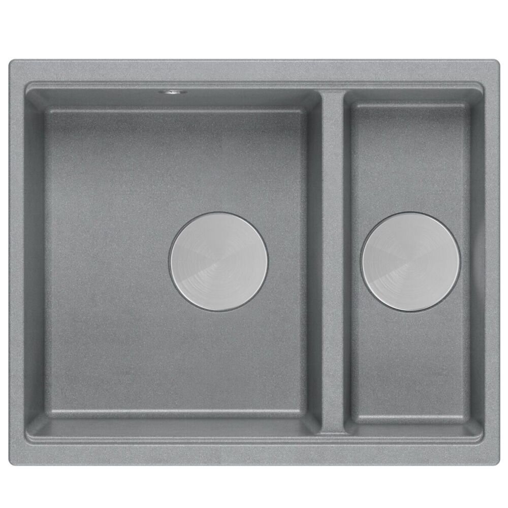 granito kriauklė Logan 150 Grey Metallic 4