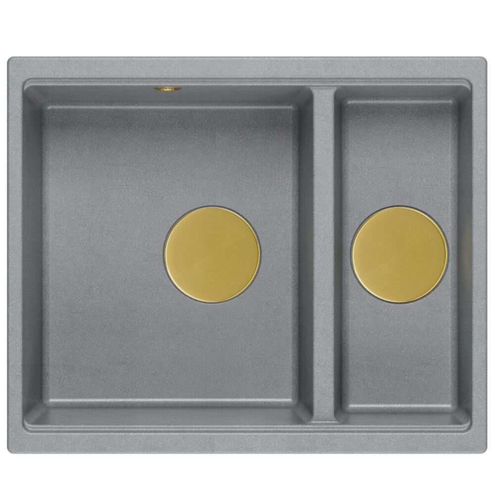 granito kriauklė Logan 150 Grey Metallic 3