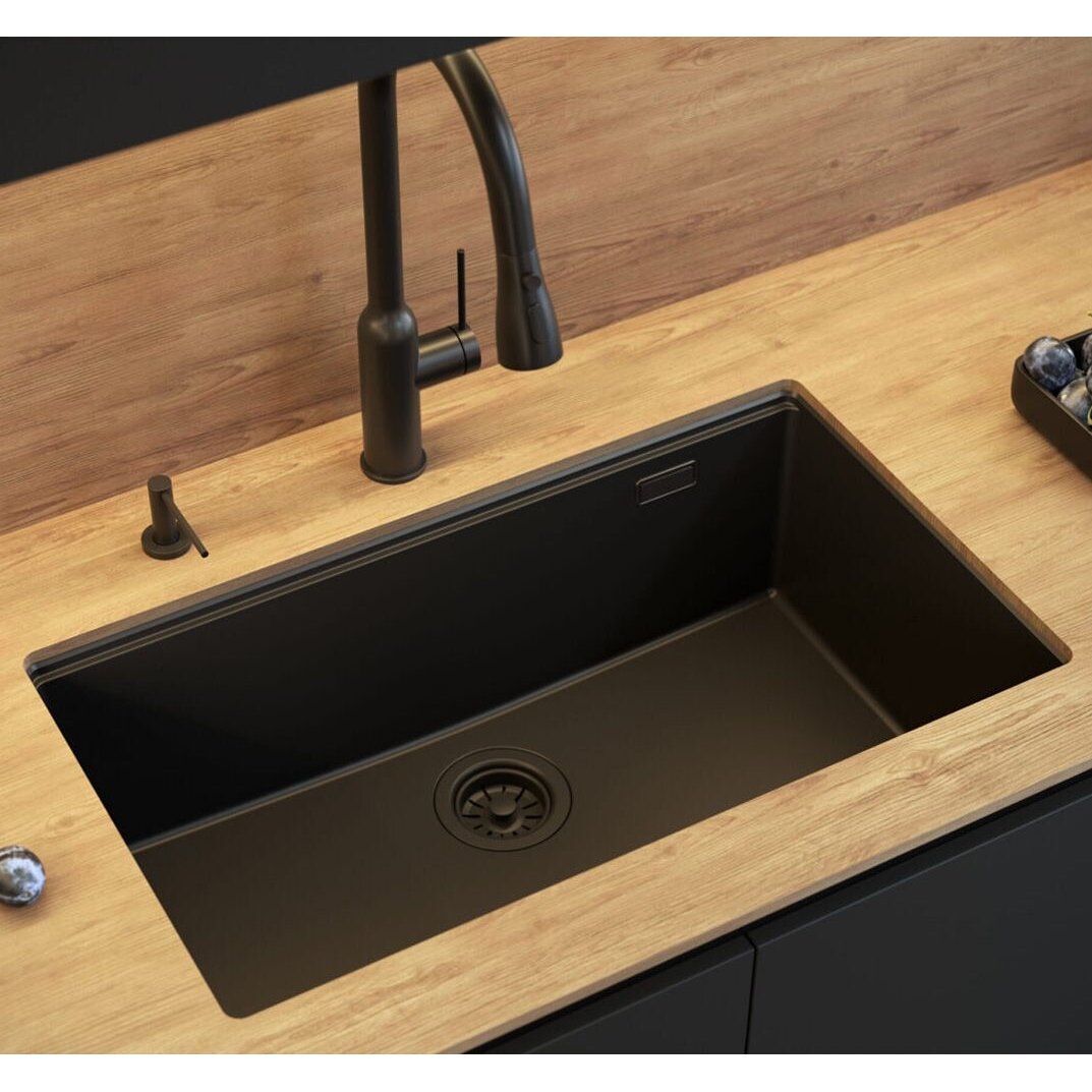 granito kriauklė Logan 110 Black 7
