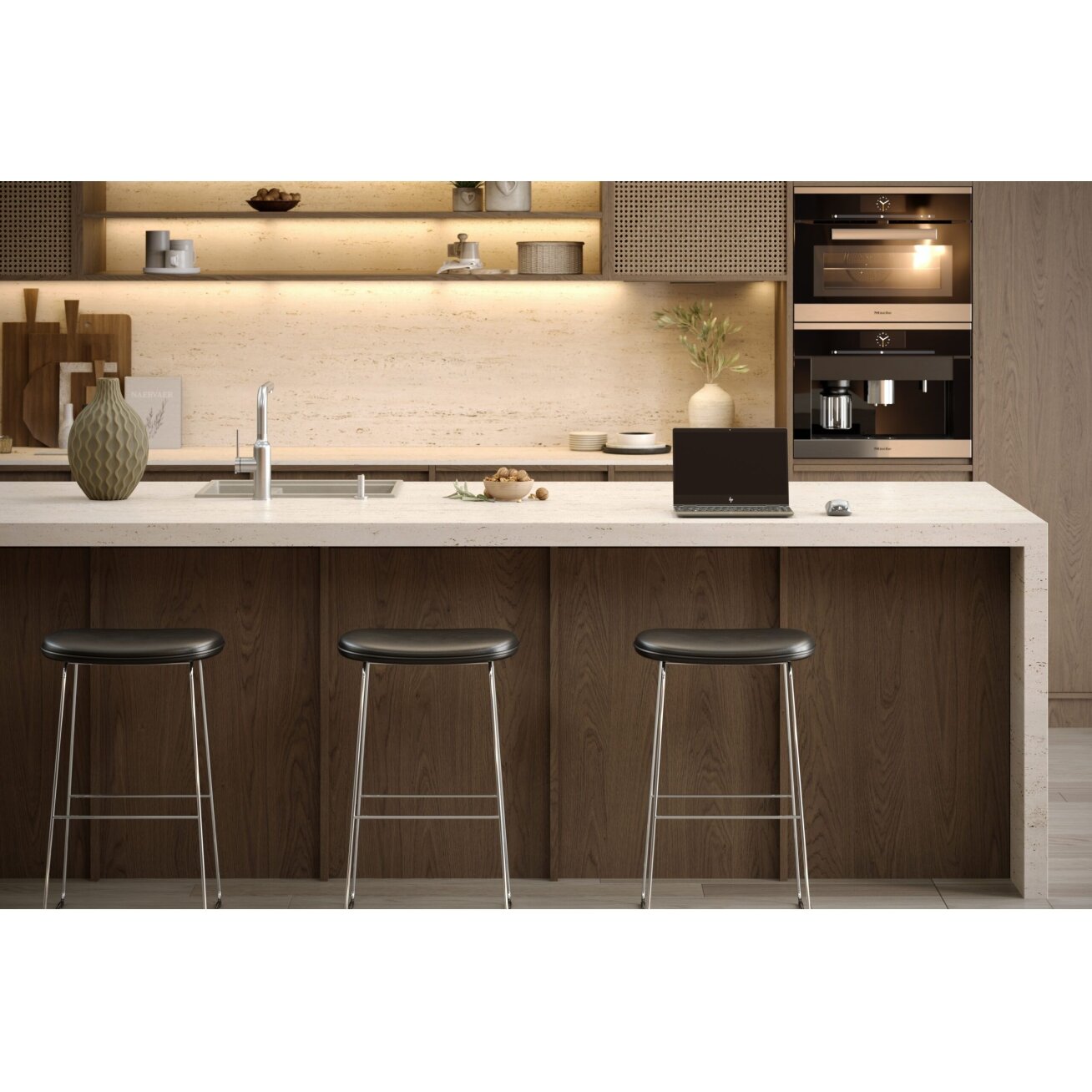 granito kriauklė Logan 150 Beige 8