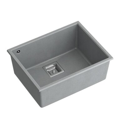 granito kriauklė DAVID 50 Grey Metallic