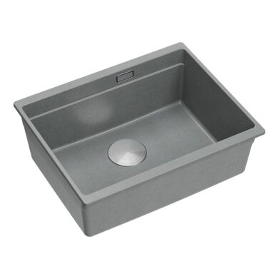granito kriauklė Logan 100 Grey Metallic