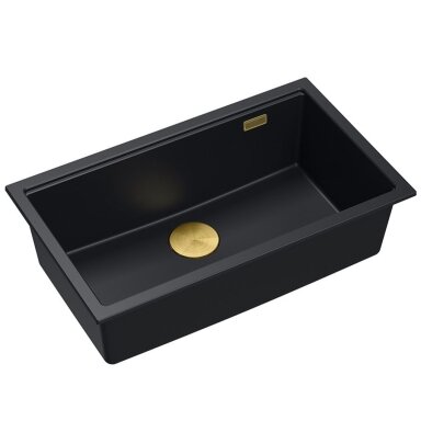 granito kriauklė Logan 110 Black