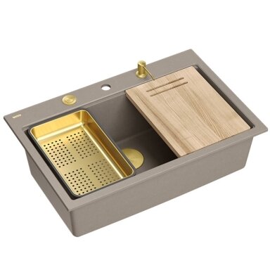 granito kriauklė MARC 110 WORKSTATION Beige