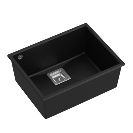 granito kriauklė DAVID 50 Black 1 granito kriauklė DAVID 50 Black 1