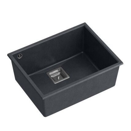 granito kriauklė DAVID 50 Black Metallic 1