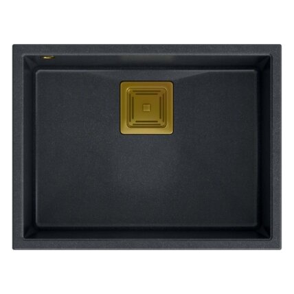 granito kriauklė DAVID 50 Black Metallic 3 granito kriauklė DAVID 50 Black Metallic 3