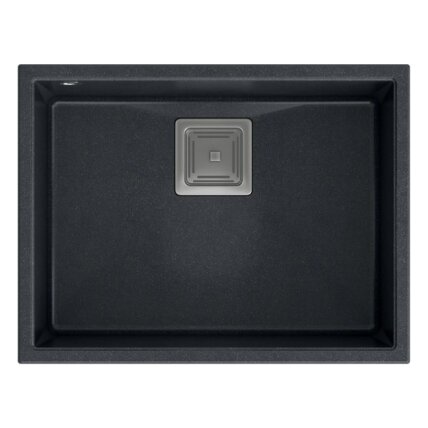 granito kriauklė DAVID 50 Black Metallic 4 granito kriauklė DAVID 50 Black Metallic 4