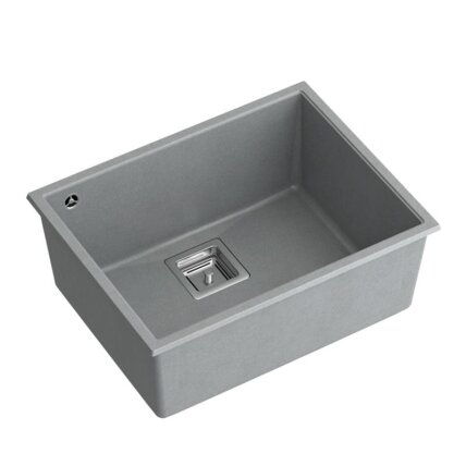 granito kriauklė DAVID 50 Grey Metallic 1