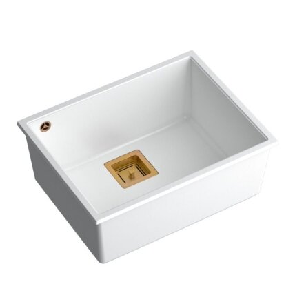 granito kriauklė DAVID 50 White 2 granito kriauklė DAVID 50 White 2