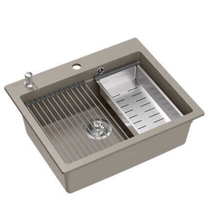 granito kriauklė KURT 110 WORKSTATION BEIGE 4 granito kriauklė KURT 110 WORKSTATION BEIGE 4