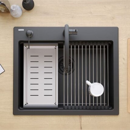 granito kriauklė KURT 110 WORKSTATION Black 7 granito kriauklė KURT 110 WORKSTATION Black 7