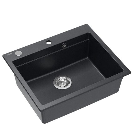 granito kriauklė KURT 110 WORKSTATION Black Dotted 5