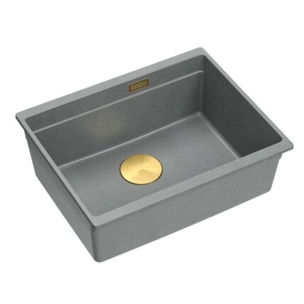 granito kriauklė Logan 100 Grey Metallic