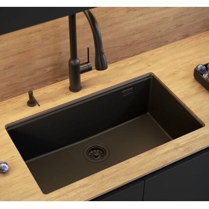 granito kriauklė Logan 110 Black 7