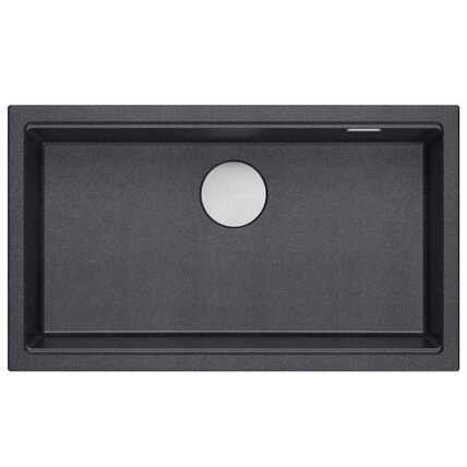 granito kriauklė Logan 110 Black Metallic 4