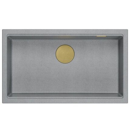 granito kriauklė Logan 110 Grey Metallic 3
