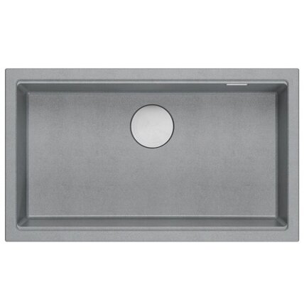 granito kriauklė Logan 110 Grey Metallic 4