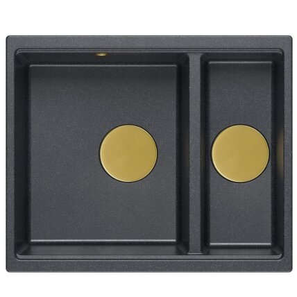 granito kriauklė Logan 150 Black Metallic 3 granito kriauklė Logan 150 Black Metallic 3
