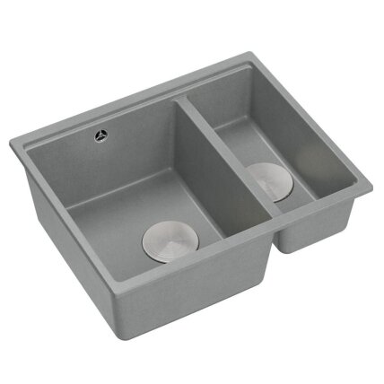 granito kriauklė Logan 150 Grey Metallic 9