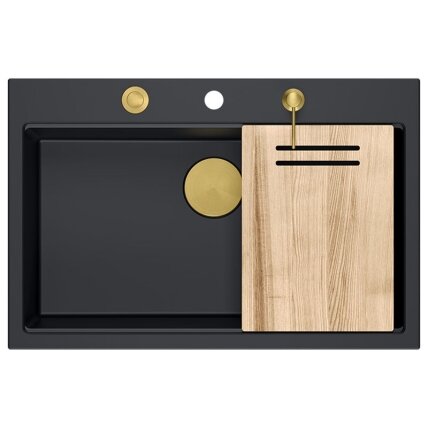 granito kriauklė MARC 110 WORKSTATION Black 4