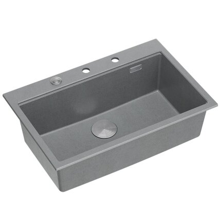 granito kriauklė MARC 110 WORKSTATION Grey Metallic 6