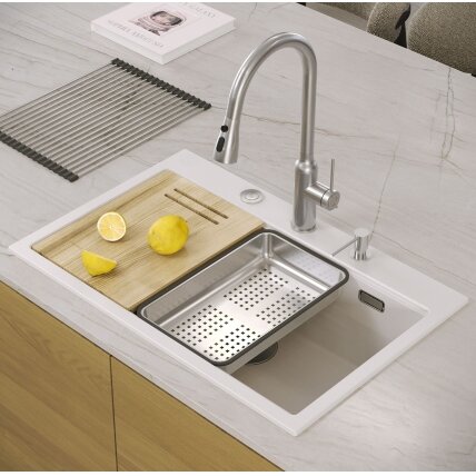 granito kriauklė MARC 110 WORKSTATION White 8 granito kriauklė MARC 110 WORKSTATION White 8