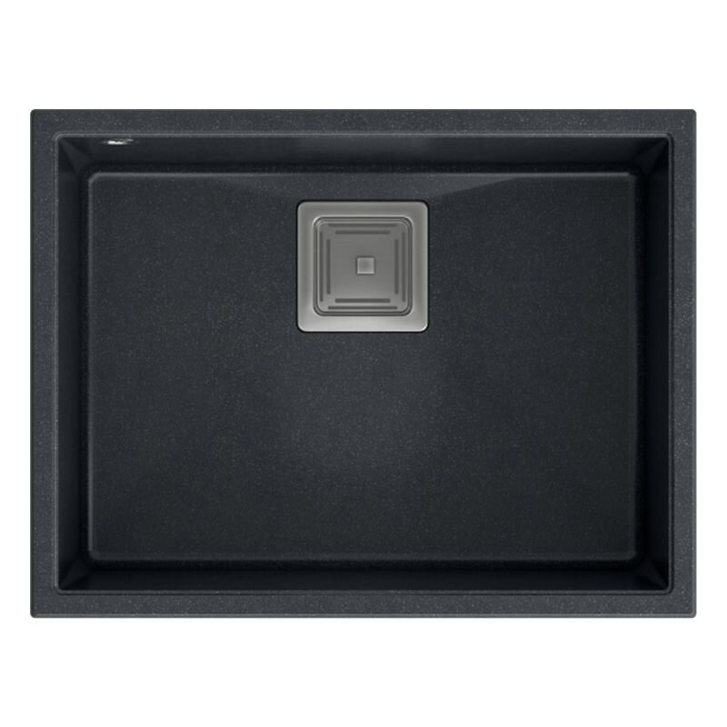 granito kriauklė DAVID 50 Black Metallic 4