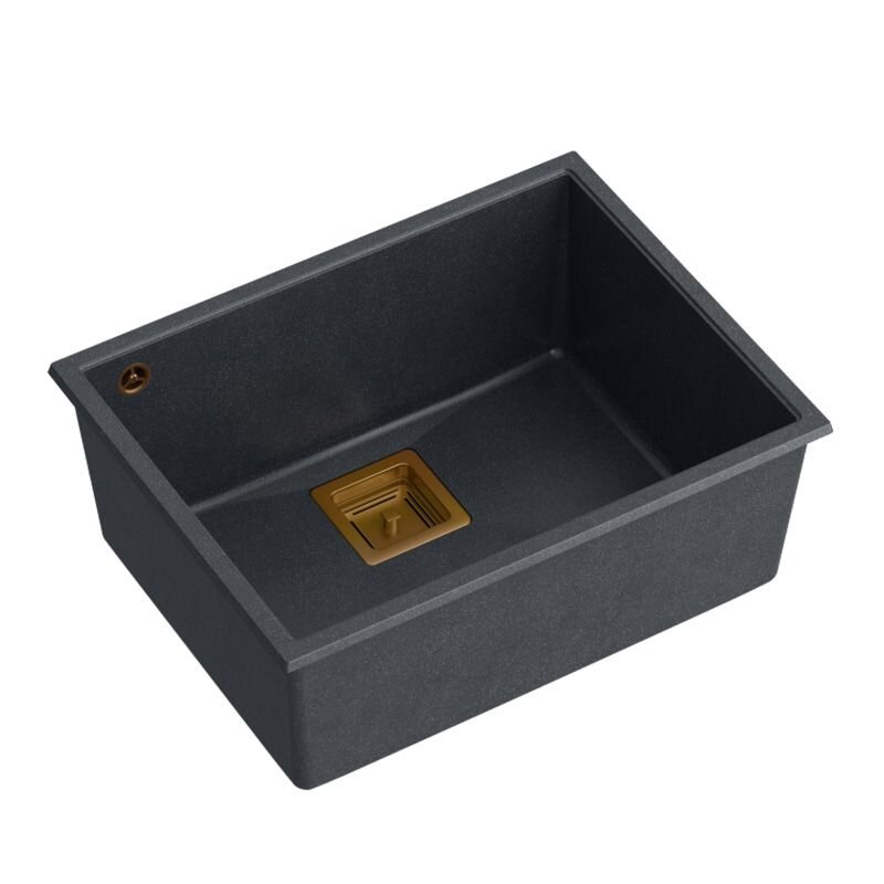 granito kriauklė DAVID 50 Black Metallic 2 granito kriauklė DAVID 50 Black Metallic 2