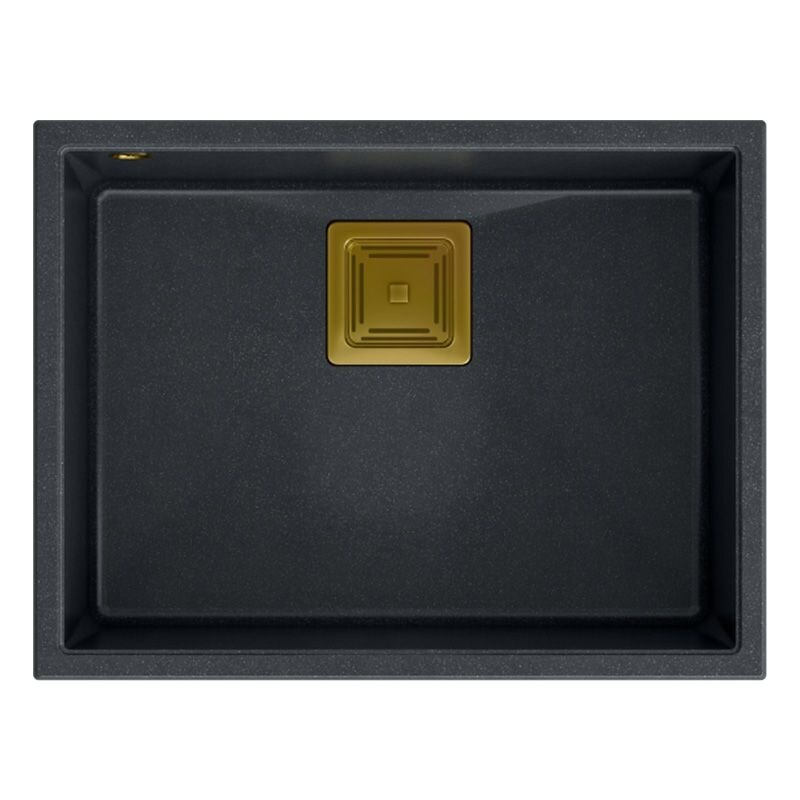granito kriauklė DAVID 50 Black Metallic 3 granito kriauklė DAVID 50 Black Metallic 3