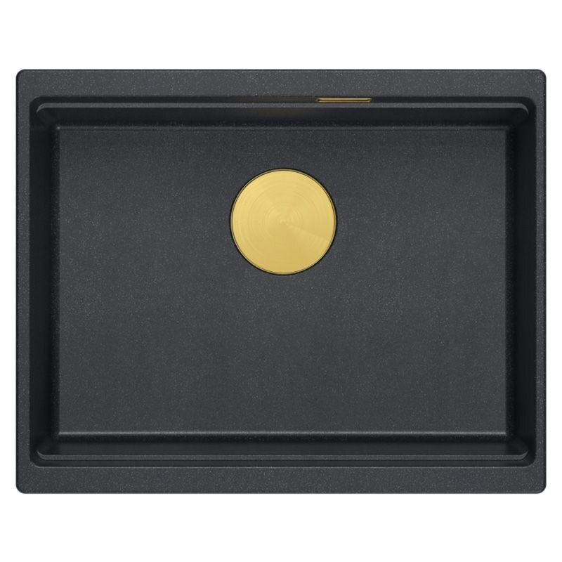 granito kriauklė Logan 100 Black Metallic 3