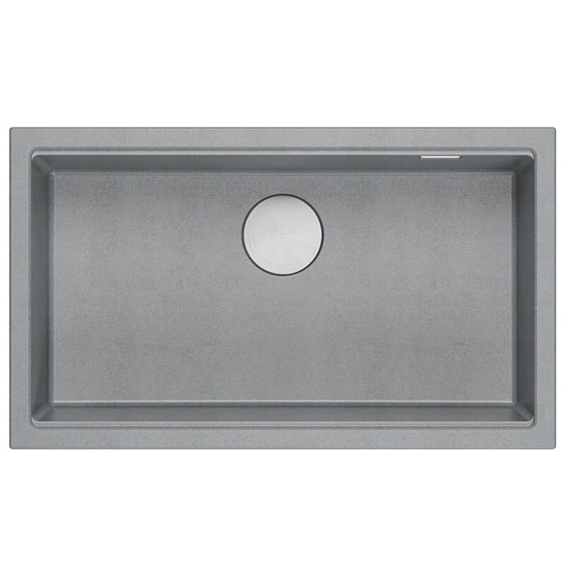 granito kriauklė Logan 110 Grey Metallic 4