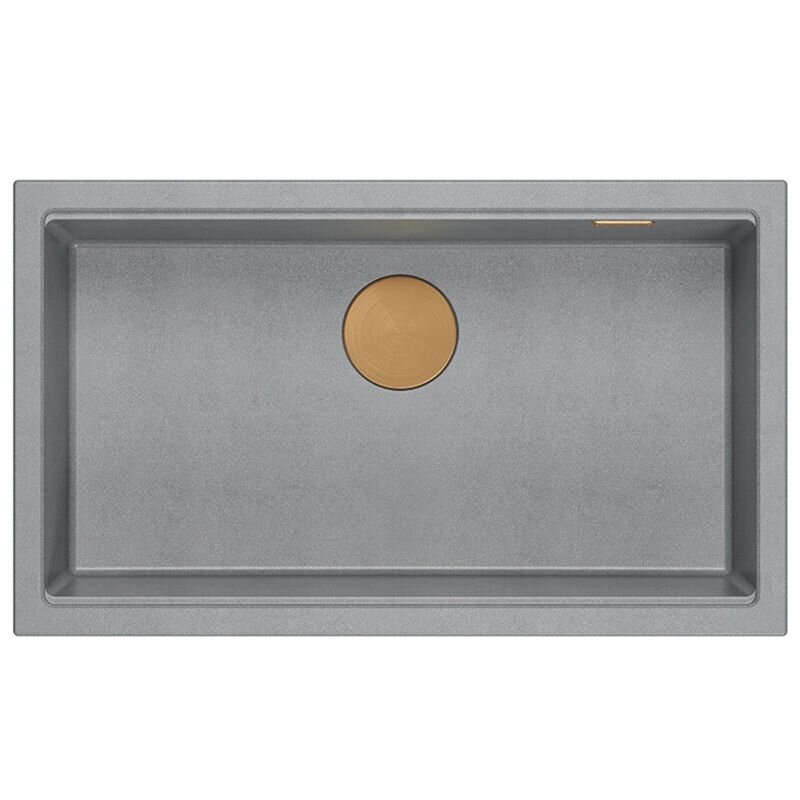 granito kriauklė Logan 110 Grey Metallic 5