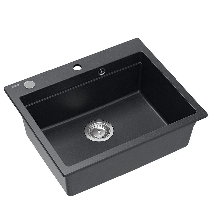 granito kriauklė KURT 110 WORKSTATION Black Dotted 5
