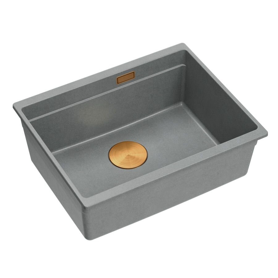 granito kriauklė Logan 100 Grey Metallic 2