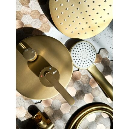 Įleidžiamas dušo komplektas Ontario Brush Gold + BOX 4 Įleidžiamas dušo komplektas Ontario Brush Gold + BOX 4