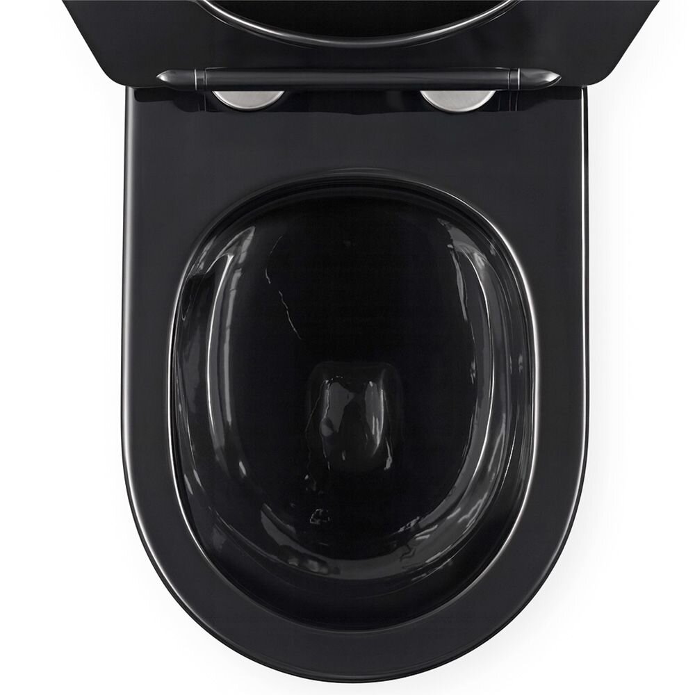 Klozetas pakabinamas Carlo Mini Tornado Black Brush Gold 3