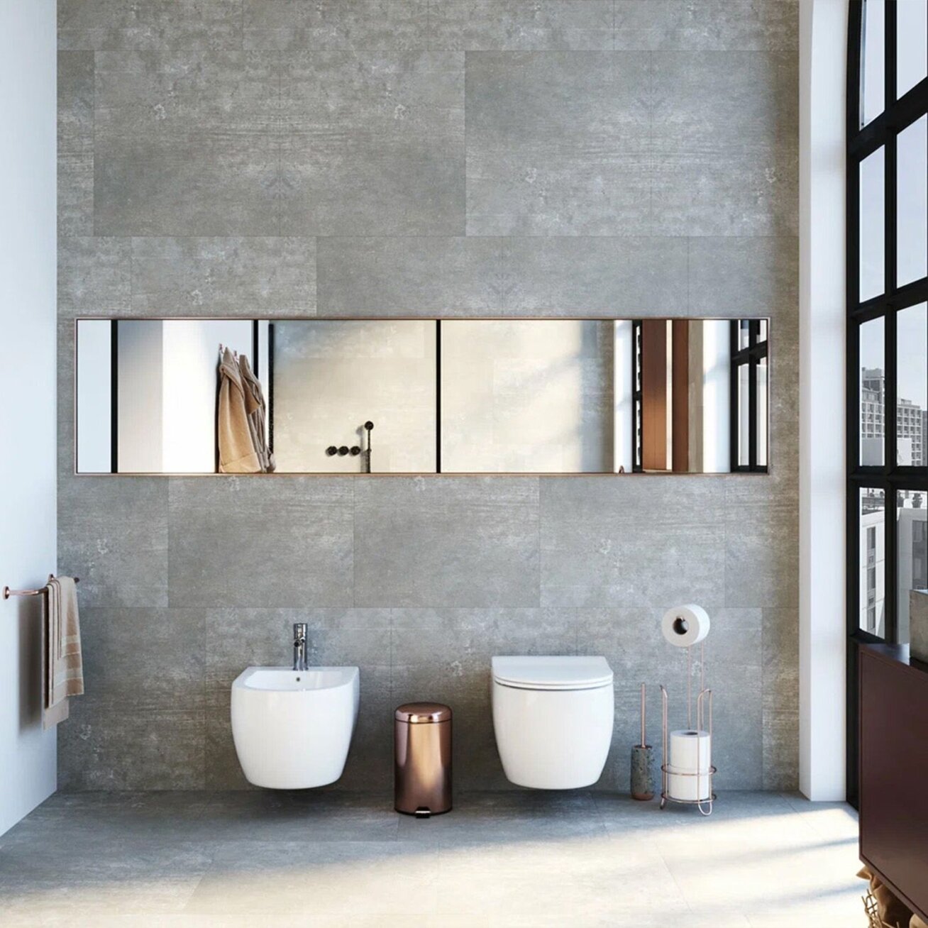 Klozetas WC Carlo Flat Mini Rimless + Bide Carlio Mini 6 Klozetas WC Carlo Flat Mini Rimless + Bide Carlio Mini 6