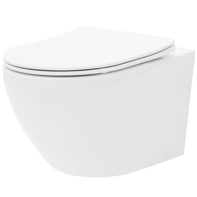 Klozetas WC Carlo Flat Mini Rimless + Bide Carlio Mini