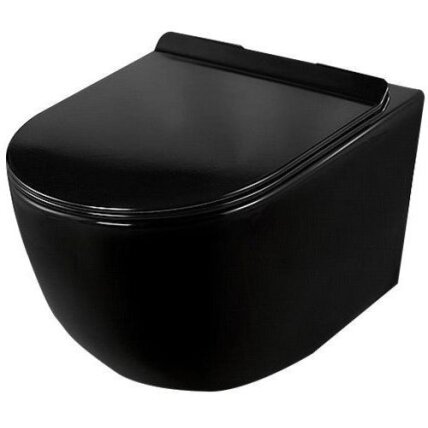 Klozetas pakabinamas Calani Loyd Slim Black 7