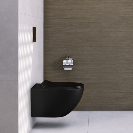Klozetas pakabinamas Calani Loyd Slim Black Klozetas pakabinamas Calani Loyd Slim Black