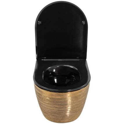 Klozetas pakabinamas Carlo Flat Brush Gold 3 Klozetas pakabinamas Carlo Flat Brush Gold 3