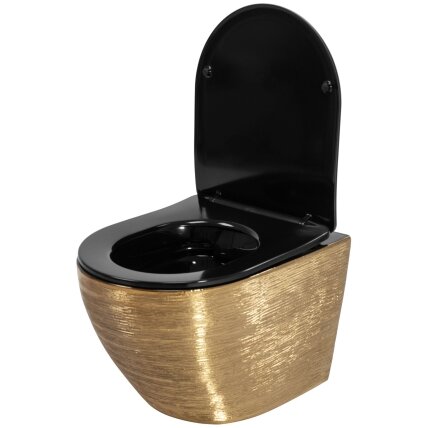 Klozetas pakabinamas Carlo Flat Brush Gold 4 Klozetas pakabinamas Carlo Flat Brush Gold 4